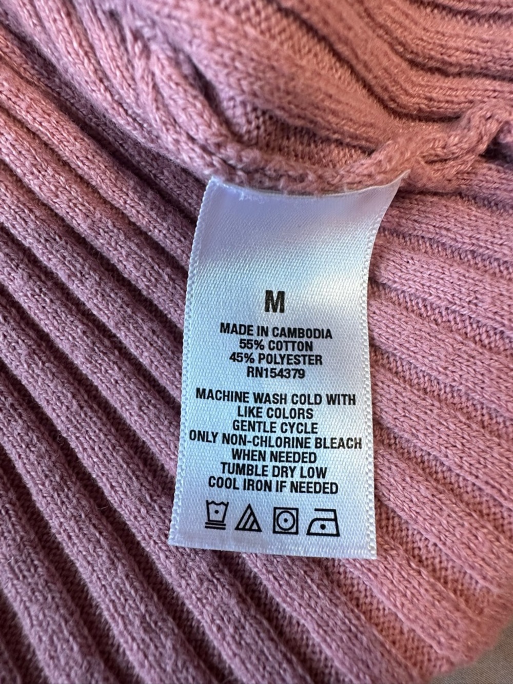 Aéropostale Pink Ribbed Ruffle Button Crop Top Womens Medium Babydoll Dainty - Picture 4 of 6